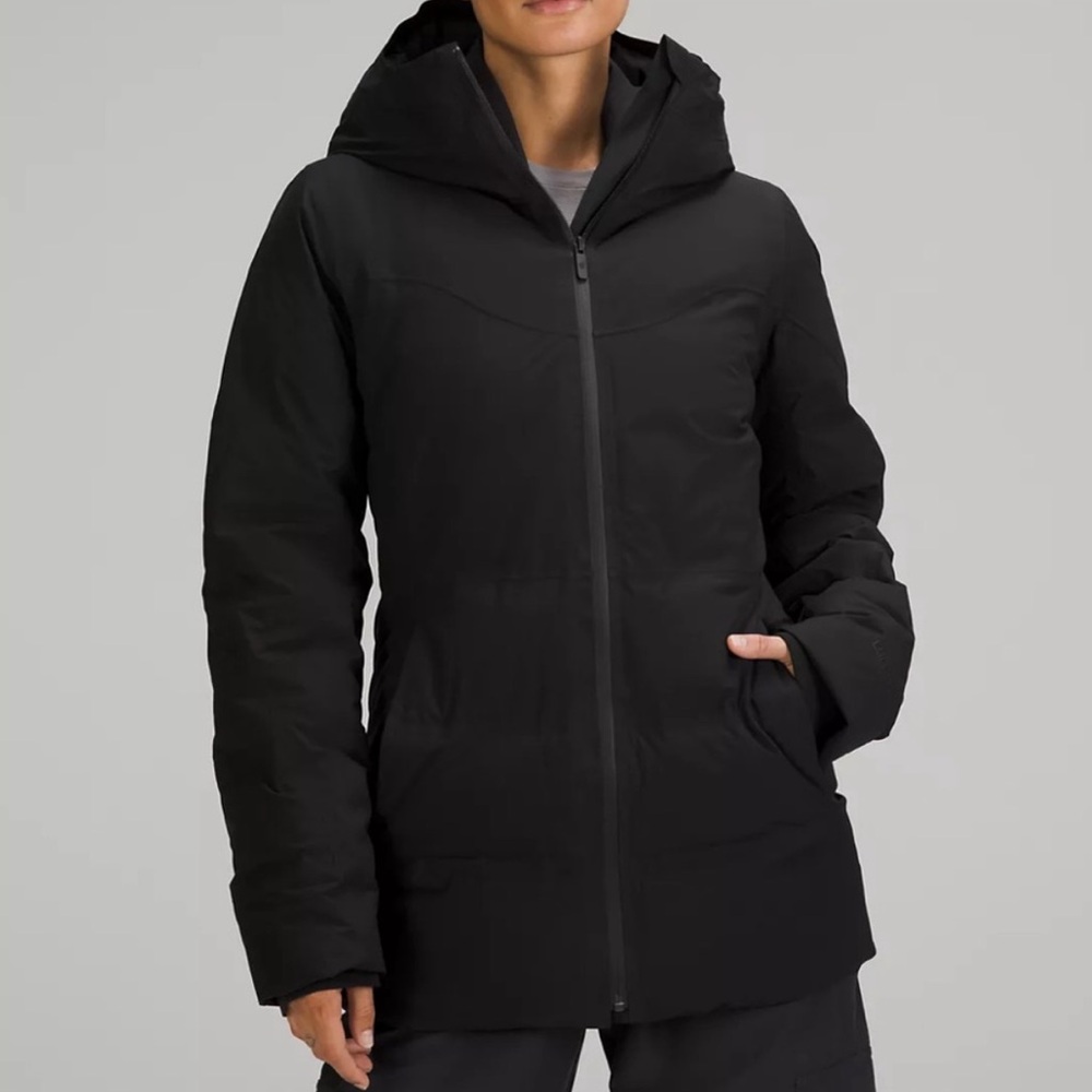 Lululemon Black Puffer Sleet Street Down Jacket